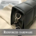 Borsa a tracolla piccola da donna in pelle PU con manico - immagine 4