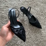 Sandali donna eleganti con tacco alto e cinturino - immagine 5