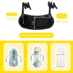 Porta snack e bevande in silicone per passeggino - immagine 4