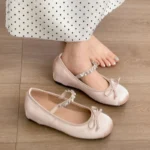 Scarpe Mary Jane eleganti con rialzo interno e fiocco - immagine 2