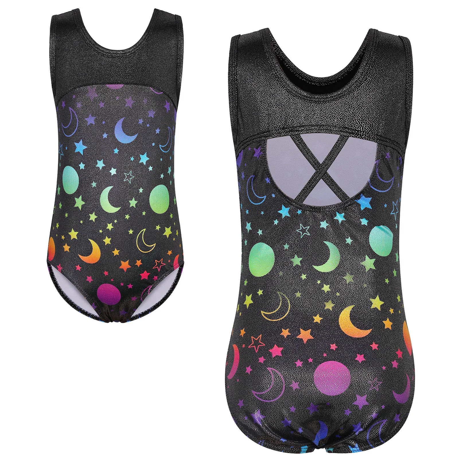 kf-Scd64f69d20fd4a3bbb79b7d9098f0bb80 Body da balletto bambina senza maniche con gonnellina - immagine 1