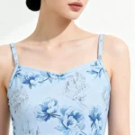 Body da balletto donna blu con spalline incrociate - immagine 3