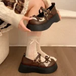 Scarpe Mary Jane donna con plateau e fiocco elegante - immagine 3