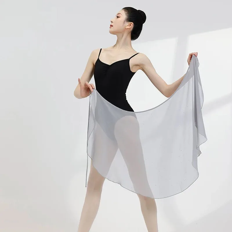 kf-Scf4d3b75939f4c0ab9425f9e481be7a3d Gonna da danza in chiffon con lacci per ragazze e donne - immagine 1