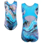 Body danza bambina senza maniche per balletto e ginnastica