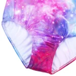 Body ginnastica bambina rosa Galaxy senza maniche - immagine 5