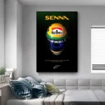 Poster su tela casco F1 moderno in stile graffiti - immagine 4