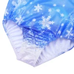 Body danza bambina senza maniche con stampa fiocchi di neve - immagine 4