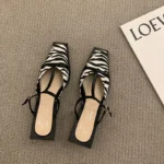 Ciabatte estive donna a punta quadrata per esterno - immagine 5