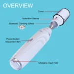 Smerigliatrice elettrica unghie per cani silenziosa ricaricabile - immagine 3