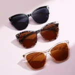 Set 3 occhiali da sole cat eye piccoli multicolore - immagine 3