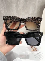 Occhiali da vista retrò unisex con montatura quadrata - immagine 2