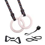 Set anelli fitness in legno per allenamento indoor