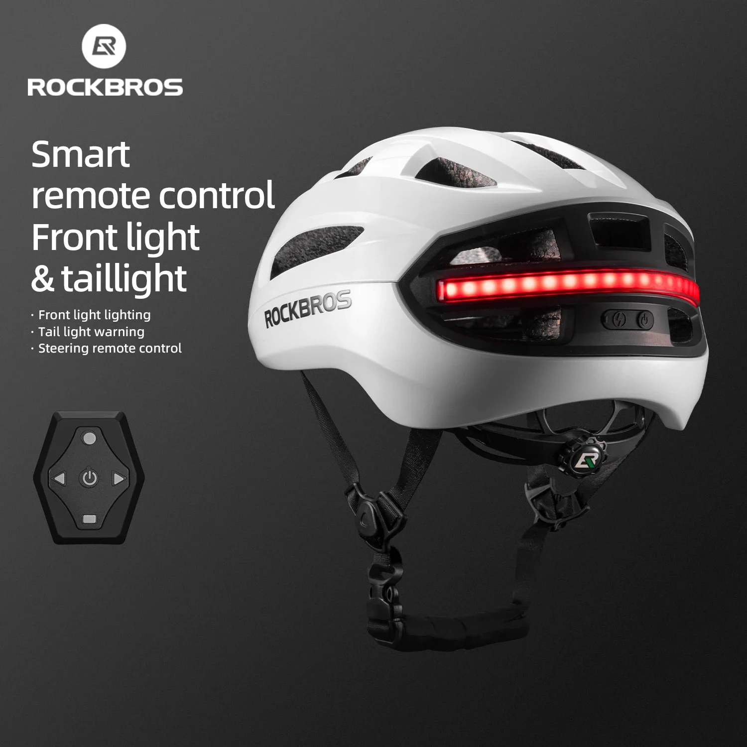 kf-Sd68908f7e8504695b64e6a2d26a90c52d Casco bici con luce posteriore e telecomando ROCKBROS - immagine 1