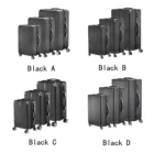 Set 3 valigie rigide con ruote silenziose e lucchetto TSA - immagine 6