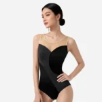 Body da ginnastica donna con scollo profondo schiena