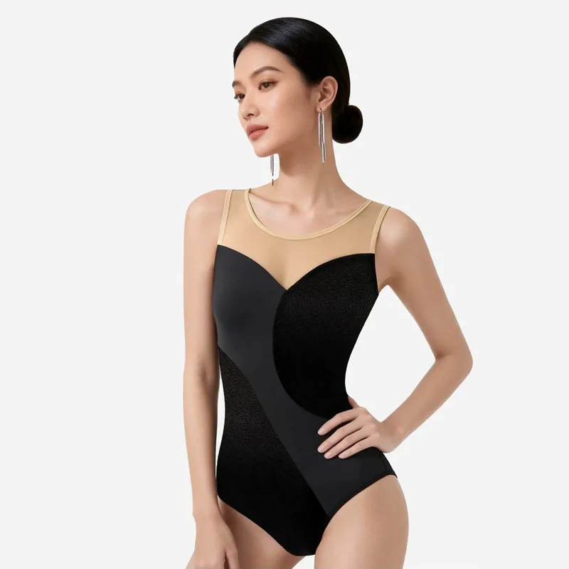 kf-Sd7b36087e84f4837936d4eef5db4ce45N Body da ginnastica donna con scollo profondo schiena - immagine 1