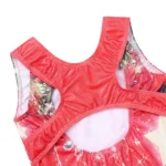 Body danza natalizio bambina senza maniche con gonnellina - immagine 5