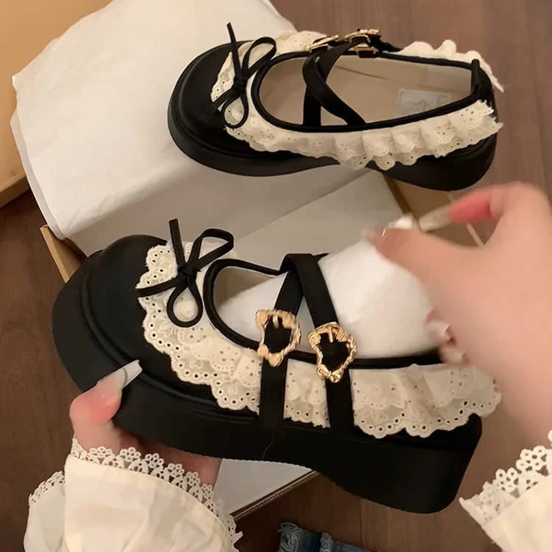 kf-Sd839648e2c5c41ab8d36afbef90764d58 Scarpe Mary Jane donna con tacco spesso e plateau - immagine 1