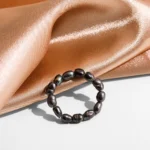 Anello elastico con perle d’acqua dolce naturali - immagine 6