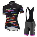 Completo ciclismo estivo donna LIV con salopette traspirante