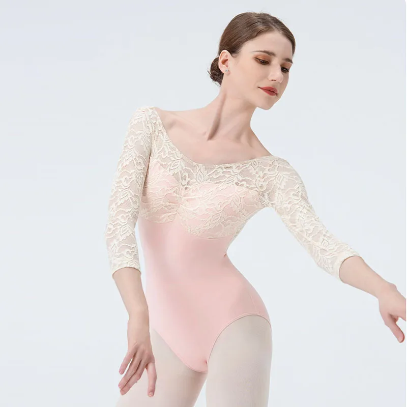 kf-Sd9cbc0ee10104065bccb3629f165ddc0m Body da balletto donna in pizzo con schiena scoperta - immagine 1