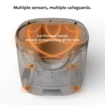 Lettiera per gatti autopulente XL con sensori di sicurezza - immagine 3