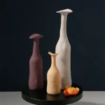 Vaso in ceramica stile nordico colore Morandi - immagine 3
