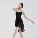 Body da balletto nero da donna elegante e aderente - immagine 6