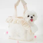 Borsa tracolla in pizzo per cani e gatti di piccola taglia