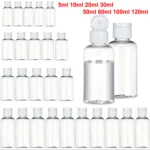 Set flaconi viaggio vuoti in plastica con tappo a vite