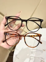 Set 2 occhiali da vista finti tondi con lenti trasparenti - immagine 2