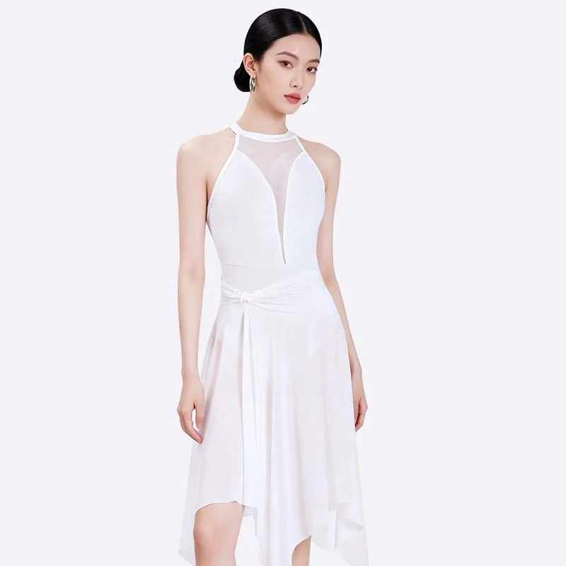 kf-Se10efd3fcf694b5881666769d0159464w Gonna da balletto donna con orlo irregolare per danza - immagine 1