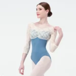 Body da balletto donna in pizzo con schiena scoperta - immagine 6