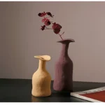 Vaso in ceramica stile nordico colore Morandi - immagine 2