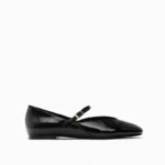 Scarpe da balletto rosse in pelle verniciata da donna - immagine 5