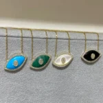 Collana Lucky Evil Eye in acciaio e zircone - immagine 2