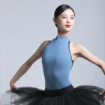 Body da balletto donna senza maniche con dolcevita - immagine 3