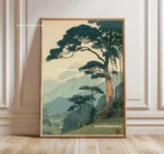 Poster tela foresta giapponese e pesce koi Zen - immagine 2