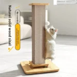 Tiragraffi verticale per gatti con colonna e gioco integrato - immagine 2