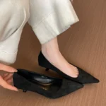 Scarpe Mary Jane donna punta a punta tacco basso eleganti - immagine 5