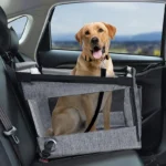Seggiolino auto portatile per cani con rete di sicurezza