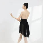 Body da balletto con ricamo bambù per danza classica - immagine 4