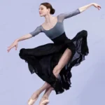 Body da balletto donna con spalle scoperte e rete - immagine 5