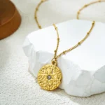 Collana girocollo donna con ciondolo stella rotonda - immagine 2