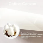 Poster astratto Bauhaus arancione e blu su tela - immagine 2