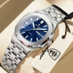 Orologio donna quadrato acciaio con data e giorno - immagine 2