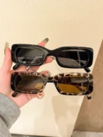 Set 2 occhiali decorativi rettangolari leggeri