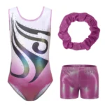 Set danza classica bambina 3 pezzi con strass sfumati
