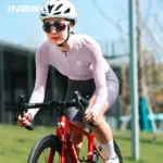 Maglia ciclismo donna maniche lunghe traspirante con tasche